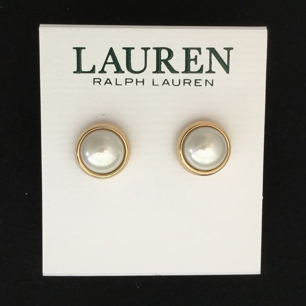 Lauren Ralph Lauren Pearl Stud Earrings